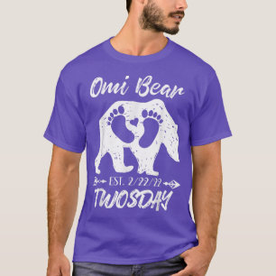 T-shirt Jour Omi Grand-mère Oear Nouveau bébé fille garçon