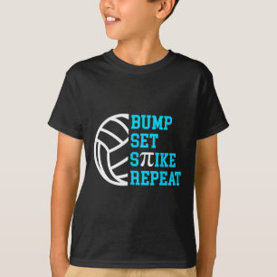 T-shirt Jour Pi Volleybyll Bump Set Spike Répéter Math Ens