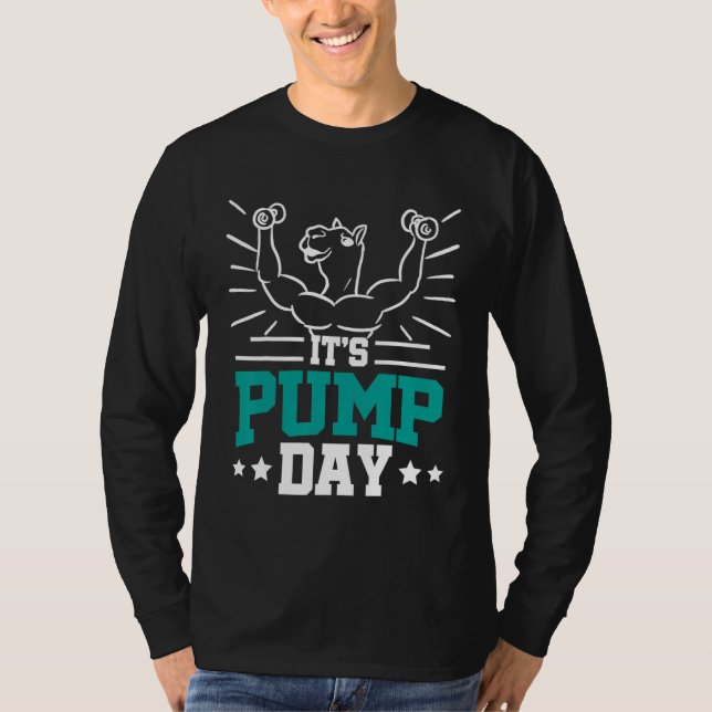 T-shirt Jour Poids Camel Exercice Fitness (Devant)