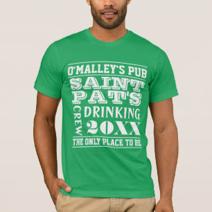 T-shirt Jour potable personnalisé de St Patricks d'équip