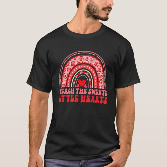 T-shirt Jour Rétro Valentines Pour Enseignants Vêtements M (Devant)