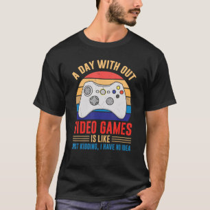 T-shirt Jour sans jeux vidéo Joueur plaisanter Joystick Dé