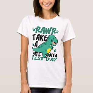 T-shirt Jour T-rex Funny Étudiant Enseignant Dinosaur Test