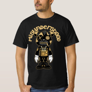 T-shirt Jourdain 1 Black Gold Metallic Basket Match