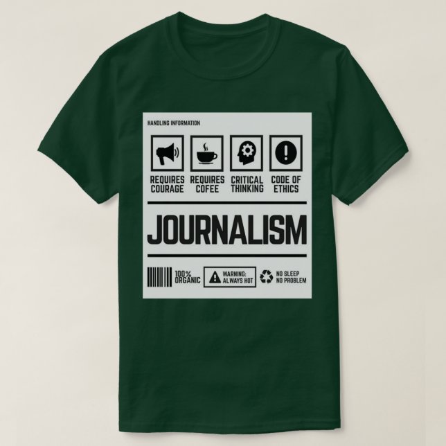 T-shirt journalisme 1 (Design devant)