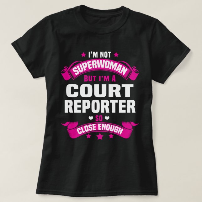 T-shirt Journaliste judiciaire (Design devant)