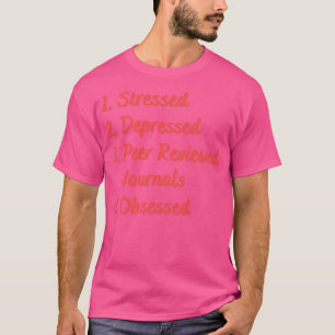 T-shirt Journaux évalués par les pairs en dépression stres