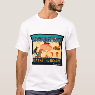 T-shirt Journée à la plage - Stephen Huneck