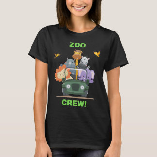 T-shirt Journée au zoo et adorable équipe de zoo