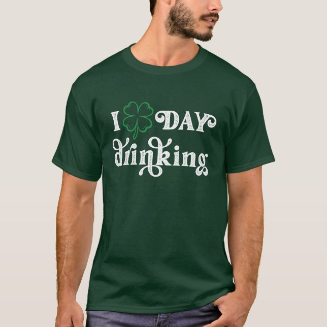 T-shirt Journée Boire Chemise de Fête St. Patrick (Devant)