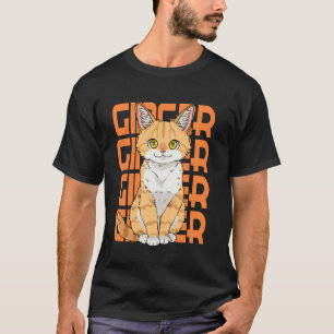 T-shirt Journée d'appréciation du chat roux Chaton orange