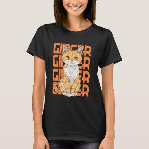 T-shirt Journée d'appréciation du chat roux Kitten orange