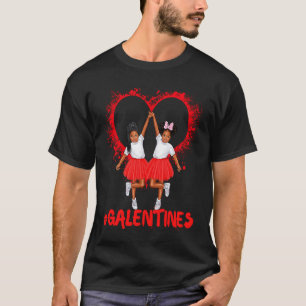 T-shirt Journée de Galentines Amusante Jolies Filles à Pea