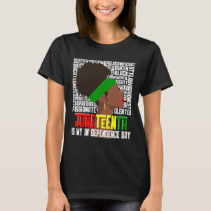 T-shirt Journée de la femme noire heureuse de mon indépend