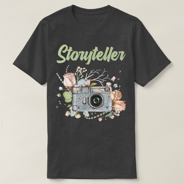T-shirt Journée de la photographie - Photographe de caméra (Design devant)