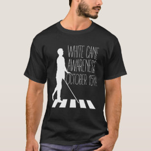 T-shirt Journée de la sécurité de la canne blanche altérée