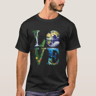 T-shirt Journée de la Terre Amour Anniversaire Mondial Sau