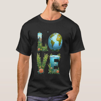 T-shirt Journée de la Terre enseignants sauvent notre plan