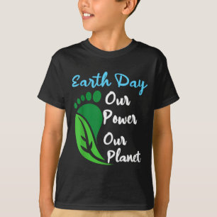 T-shirt Journée de la Terre pouvoir 2026 planète hommes fe