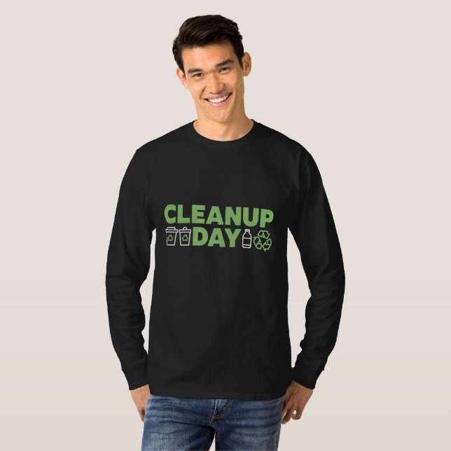 T-shirt Journée de nettoyage écologique (Devant entier)