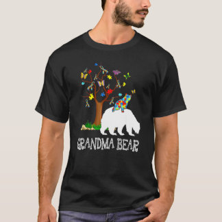 T-shirt Journée de sensibilisation à l'autisme Grand-mère 