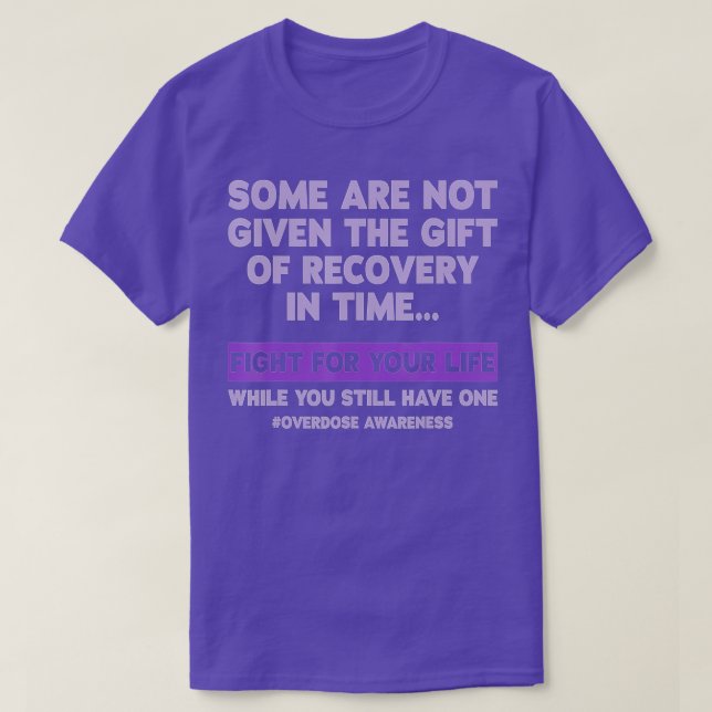 T-shirt Journée de sensibilisation aux surdoses  (Design devant)