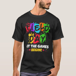 T-shirt Journée De Terrain Laisser Commencer Les Jeux