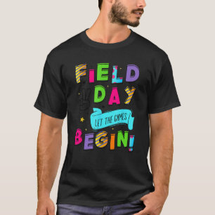 T-shirt Journée de terrain Laisser les Jeux commencer Jeun