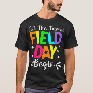 T-shirt Journée de terrain, que les jeux commencent enseig