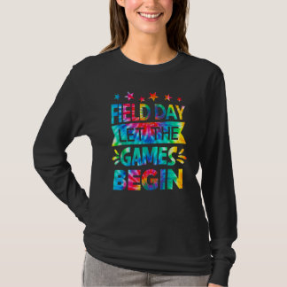 T-shirt Journée de terrain Que les jeux commencent Tie Dye
