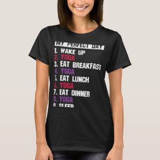 T-shirt Journée de yoga méditation zen parfaite Namaste