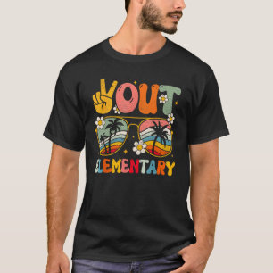 T-shirt Journée Dernière super de l'école Peace Out Thé él