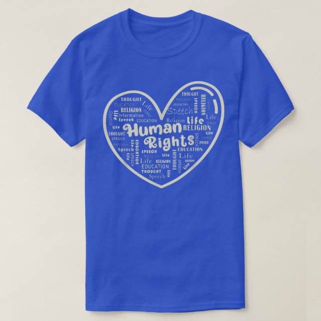 T-shirt Journée Des Droits Humains 2021 T Pour Les Féminis (Design devant)