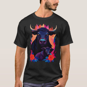 T-shirt Journée des mères de buffles d'eau