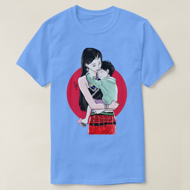 T-shirt Journée des mères joyeuses de Karenni (Design devant)