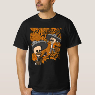 T-shirt Journée des musiciens mexicains morts dia de los 