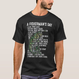 T-shirt Journée du pêcheur Pêche Pêcheur Bière Humour