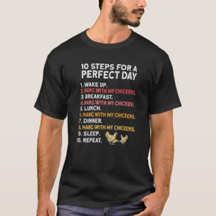 T-shirt Journée du poulet parfait Paysan Coq Poule Poulet