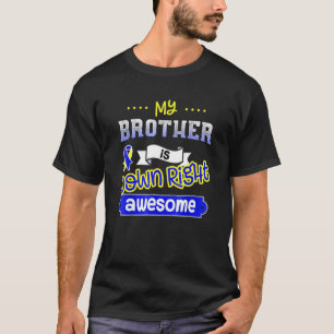 T-shirt Journée du syndrome de Down Soutien du frère Sensi
