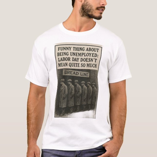 T-shirt Journée du travail de la Grande Dépression (Devant)