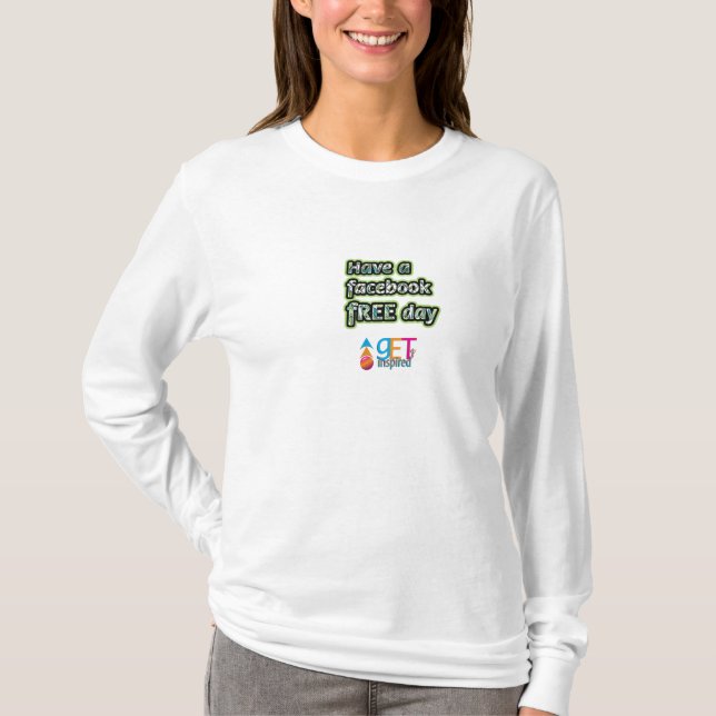 T-shirt Journée Facebook libre (Devant)