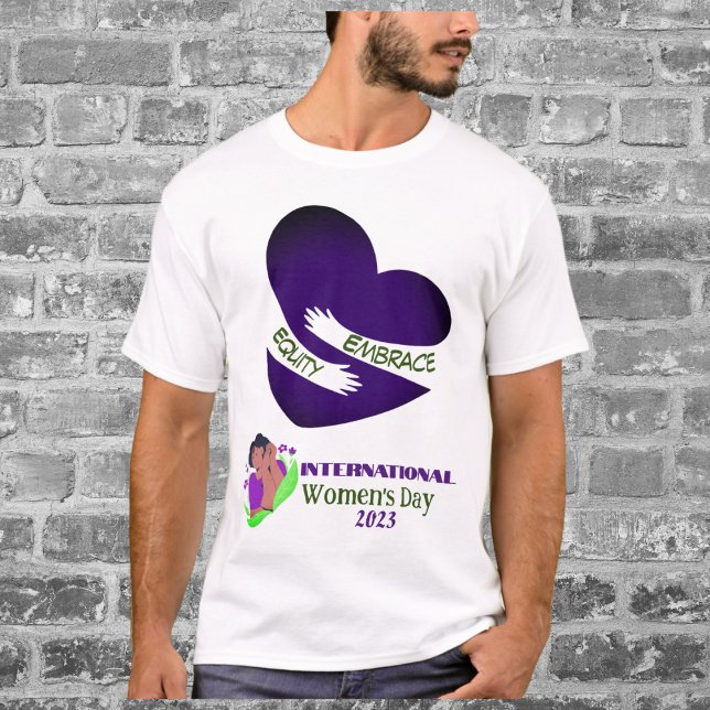 T-shirt Journée internationale de la femme 2023 "Embrace E (Créateur téléchargé)