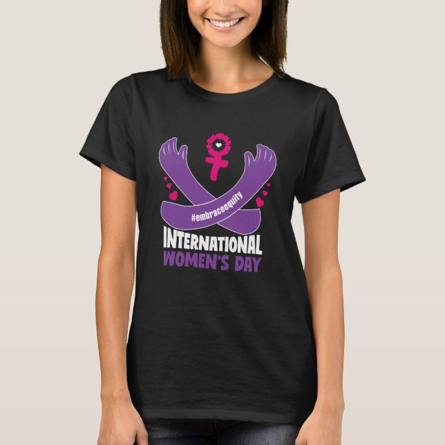 T-shirt Journée internationale de la femme 2023 Faire plac (Devant)