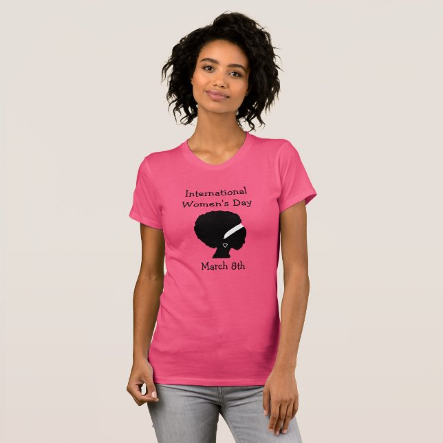 T-shirt Journée internationale de la femme 8 mars (Devant entier)