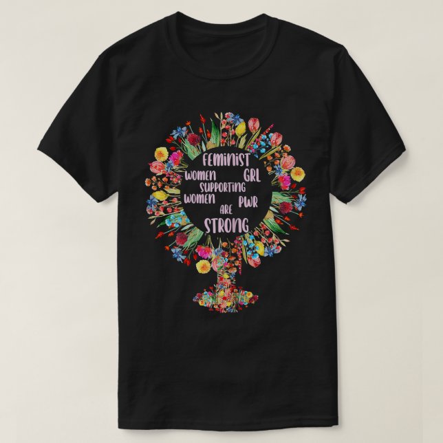 T-shirt Journée internationale de la femme 8 mars Feminist (Design devant)