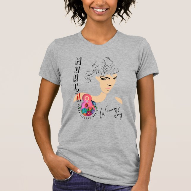 T-shirt Journée internationale de la femme | Mince femmes (Devant)