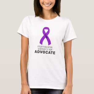 T-shirt Journée internationale de la femme Ruban blanc Fem