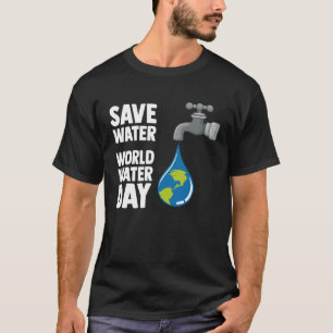 T-shirt Journée internationale de l'eau Sauvez l'eau Monde