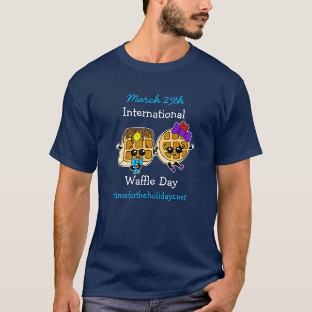 T-shirt Journée internationale des gaufres (Devant)
