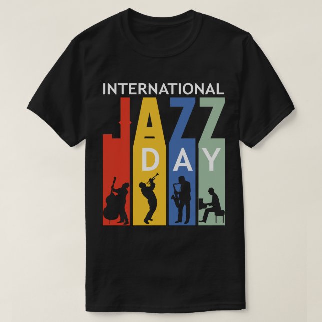 T-shirt Journée internationale du jazz (Design devant)